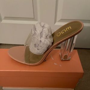 Mules (clear/fusion nude)